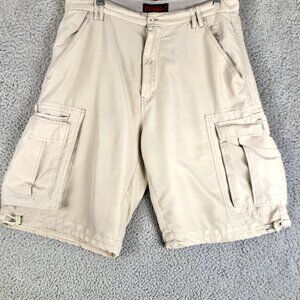 Vintage Y2K Plugg Bungee Paratrooper‎ Cargo Shorts 33 Cyberpunk MallGoth Skater